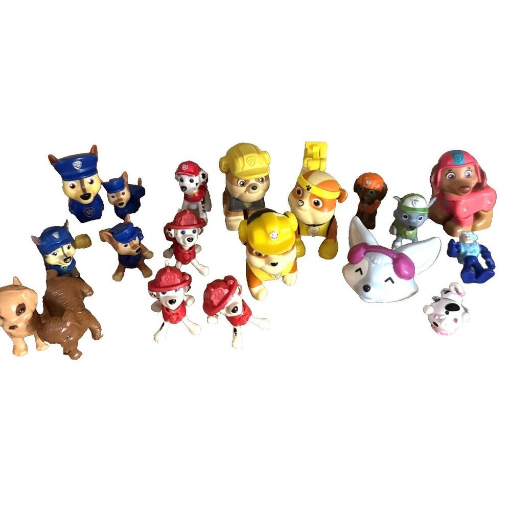 19 Lot PAW PATROL Other Figures Mini Chase Rubble Marshall Rocky Zuma Liberty